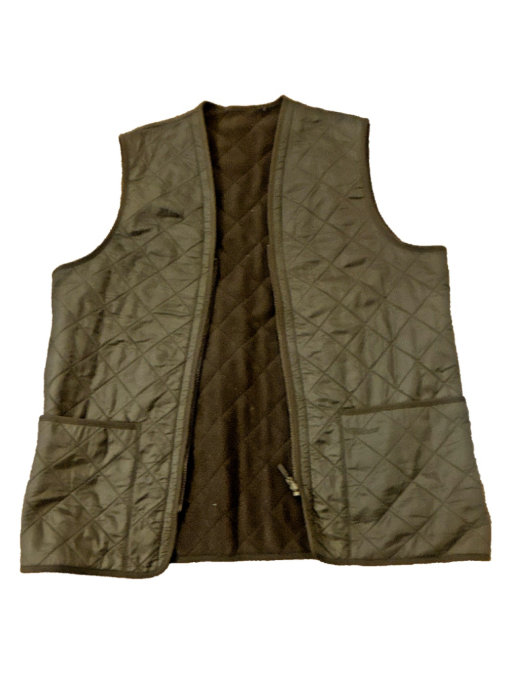 Barbour Men's Green Quilted Full Zip Jacket Liner Size L